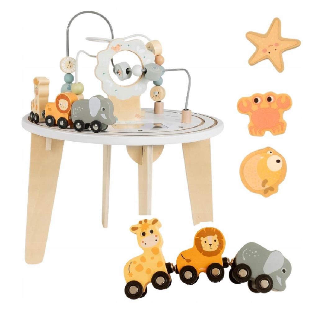 Wooden Animal Activity Table